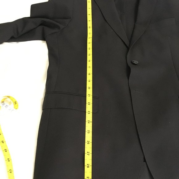 Sacoor Brothers Men's Black Suit - Picture 9 of 12